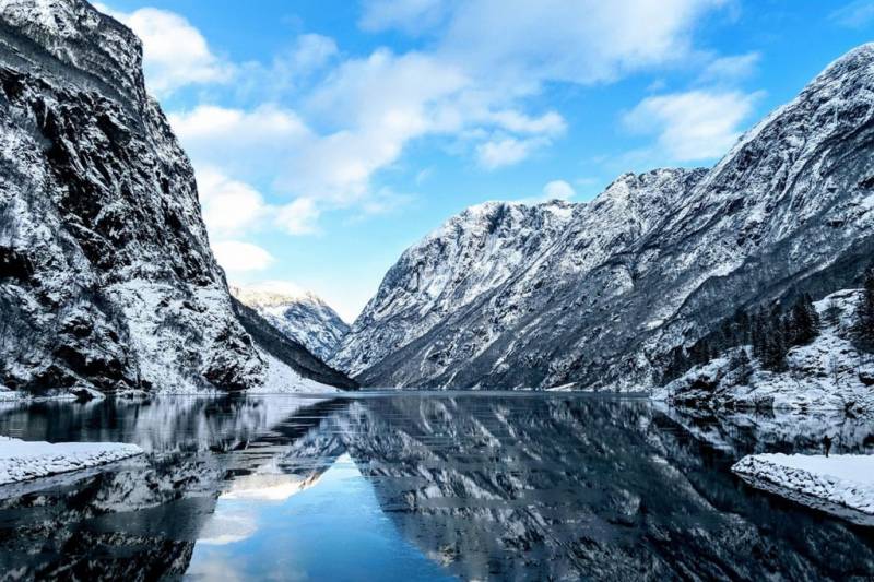 Fiordos Noruegos en invierno